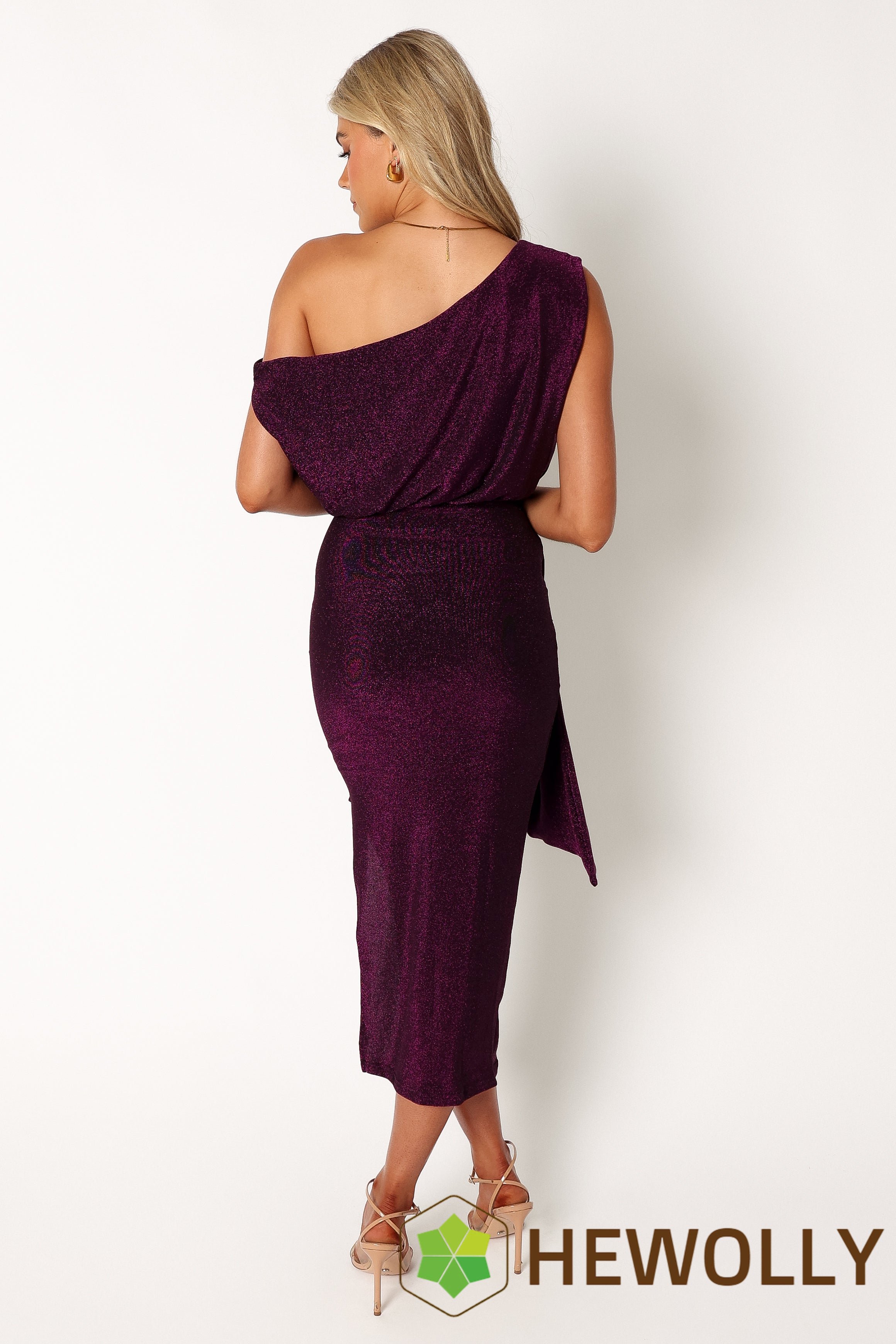 thml off the shoulder dress LaDivine CD870 Prom Off Shoulder Glitter Tea Length Dress – The Dress Outlet