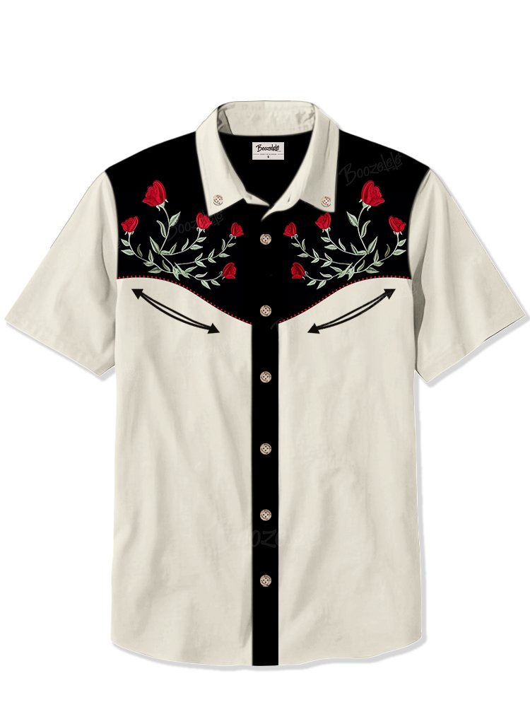 Classic Flower Cowboy - 100% Cotton Shirt