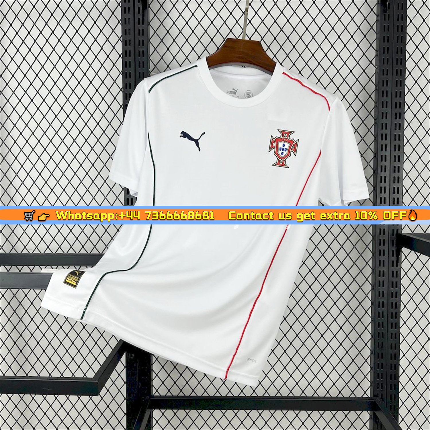 Portugal 2025-26 White Casuals Jersey - Fans Version