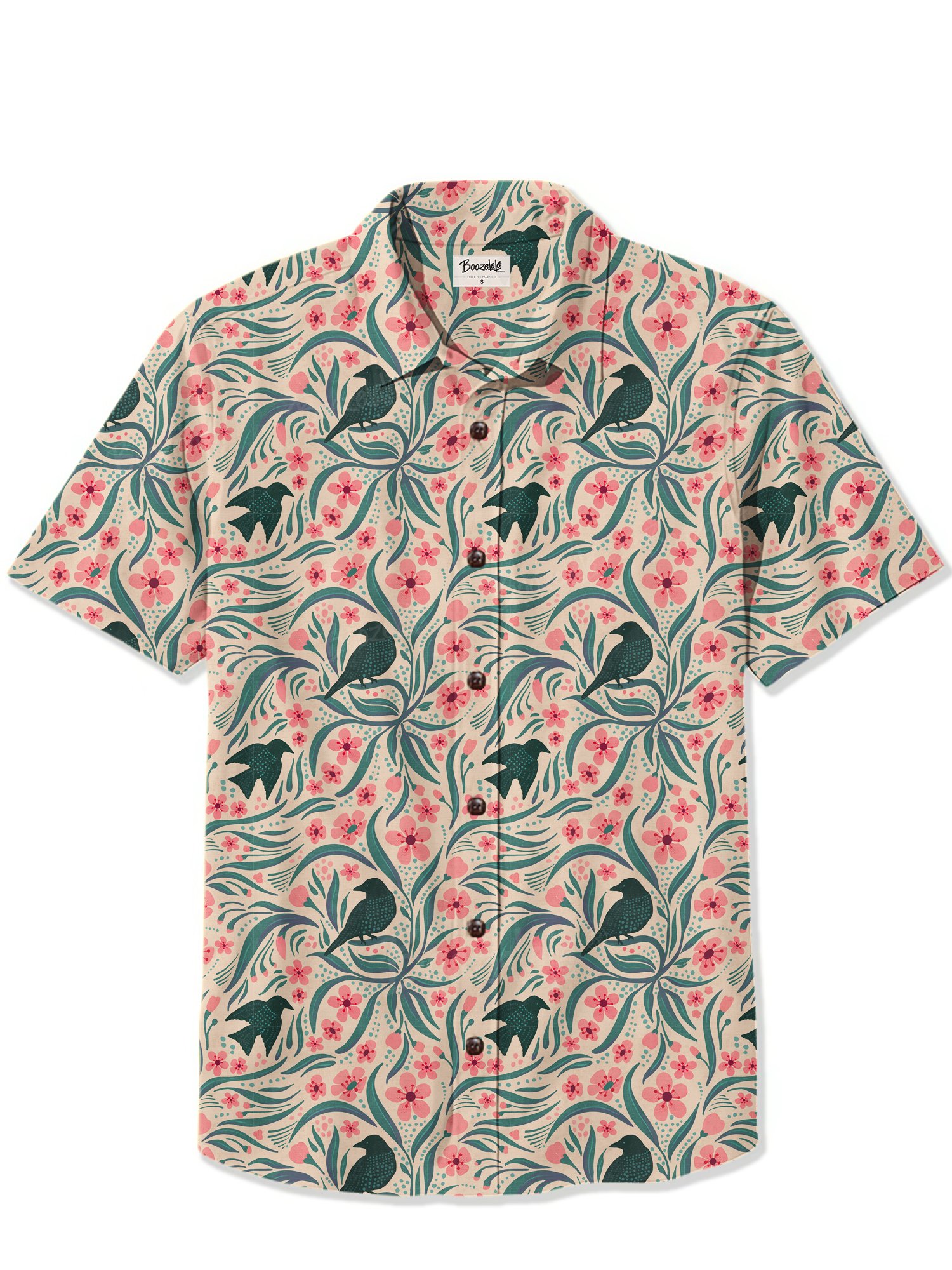 【Kim Koehler X Boozelele】Black Bird Fly - 100% Cotton Shirt