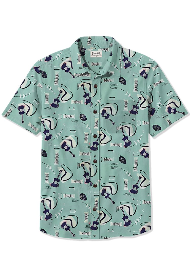1950s Atomic Guitar - 100% Cotton Shirt