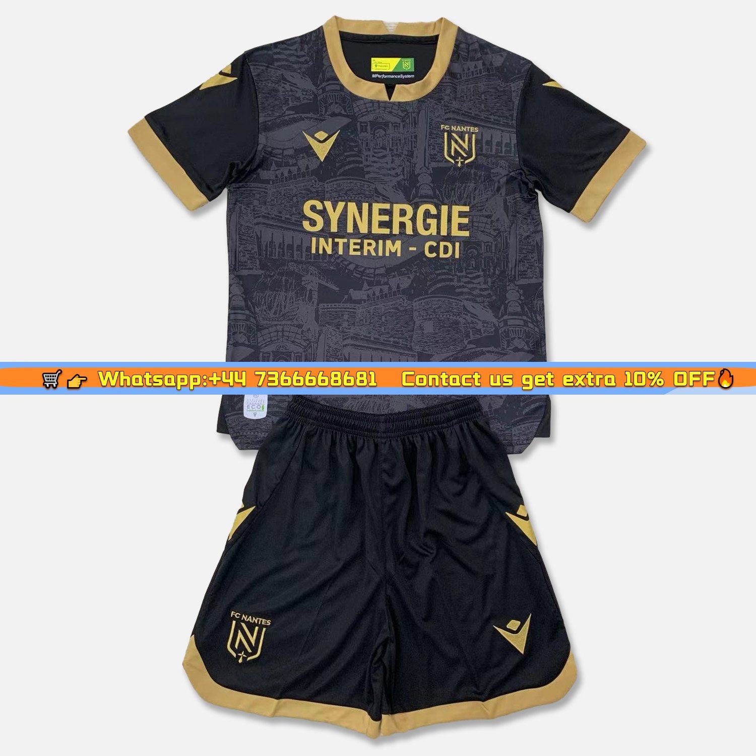 Nantes 24-25 Away Men's Adult Jersey Set - Fans Version