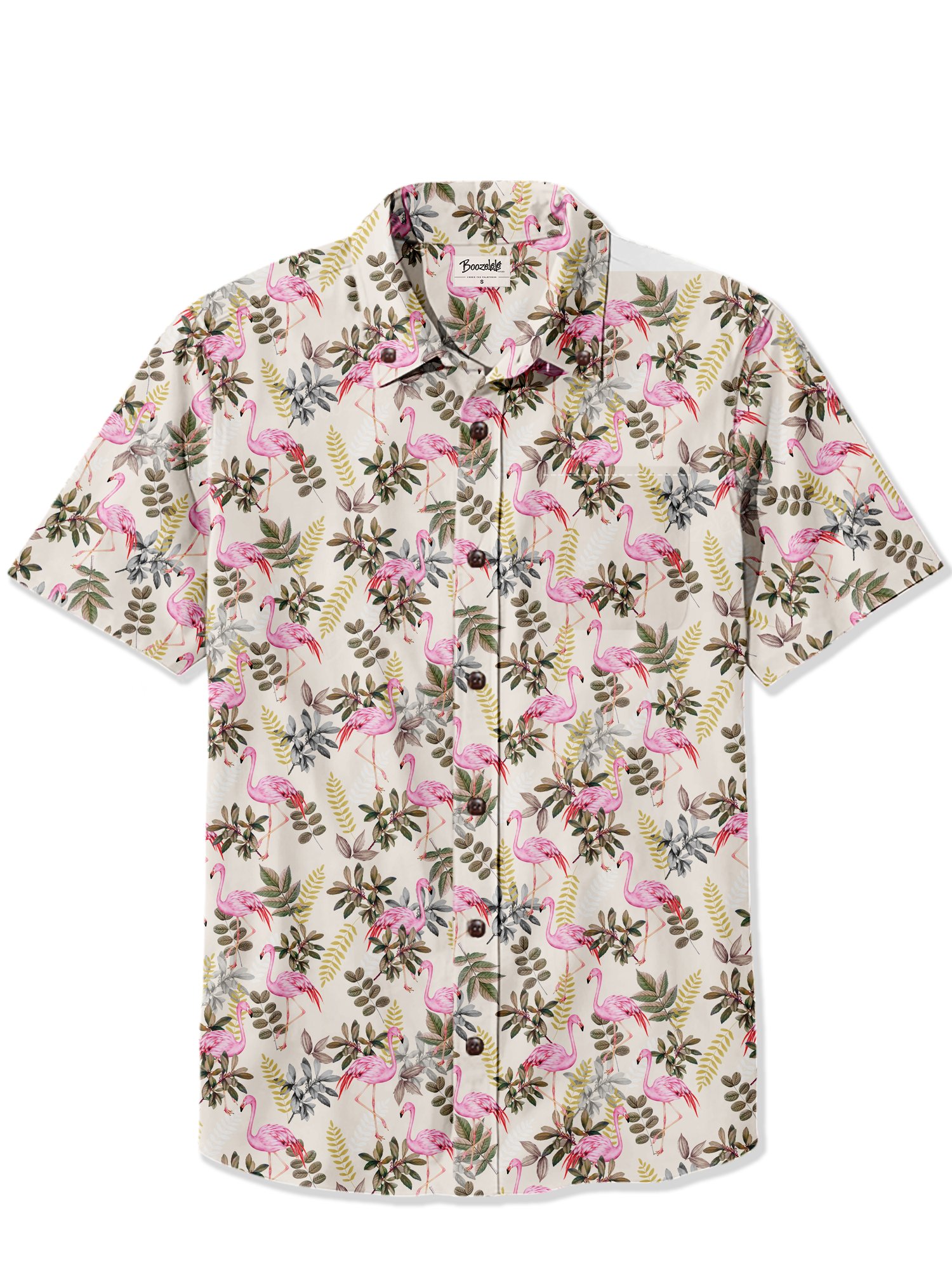 【Brooklyn Bees Design Studio X Boozelele】Easter Flamingo- 100% Cotton Shirt
