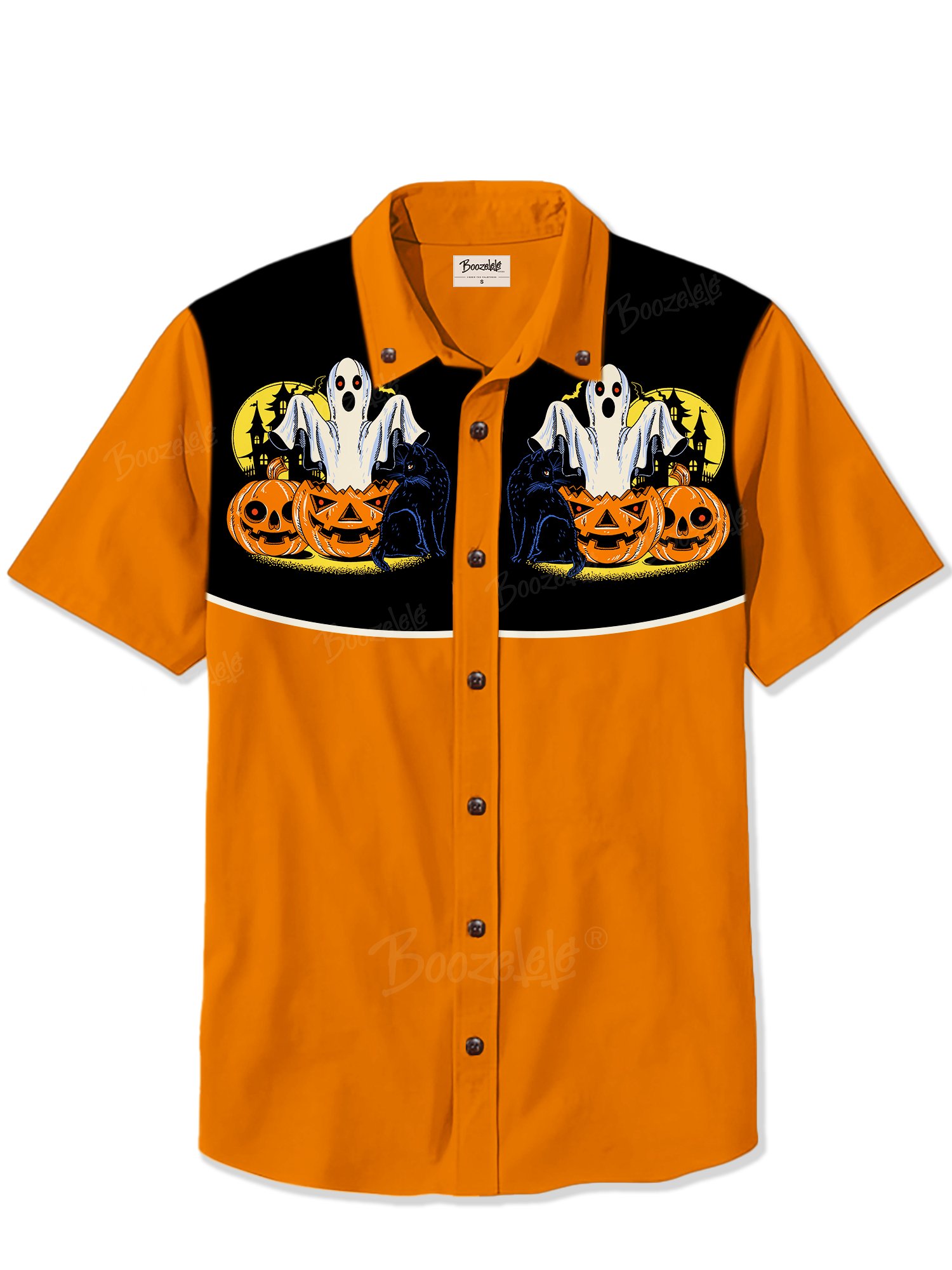 【Nyawart Design X Boozelele】Haunted Castle - 100% Cotton Shirt