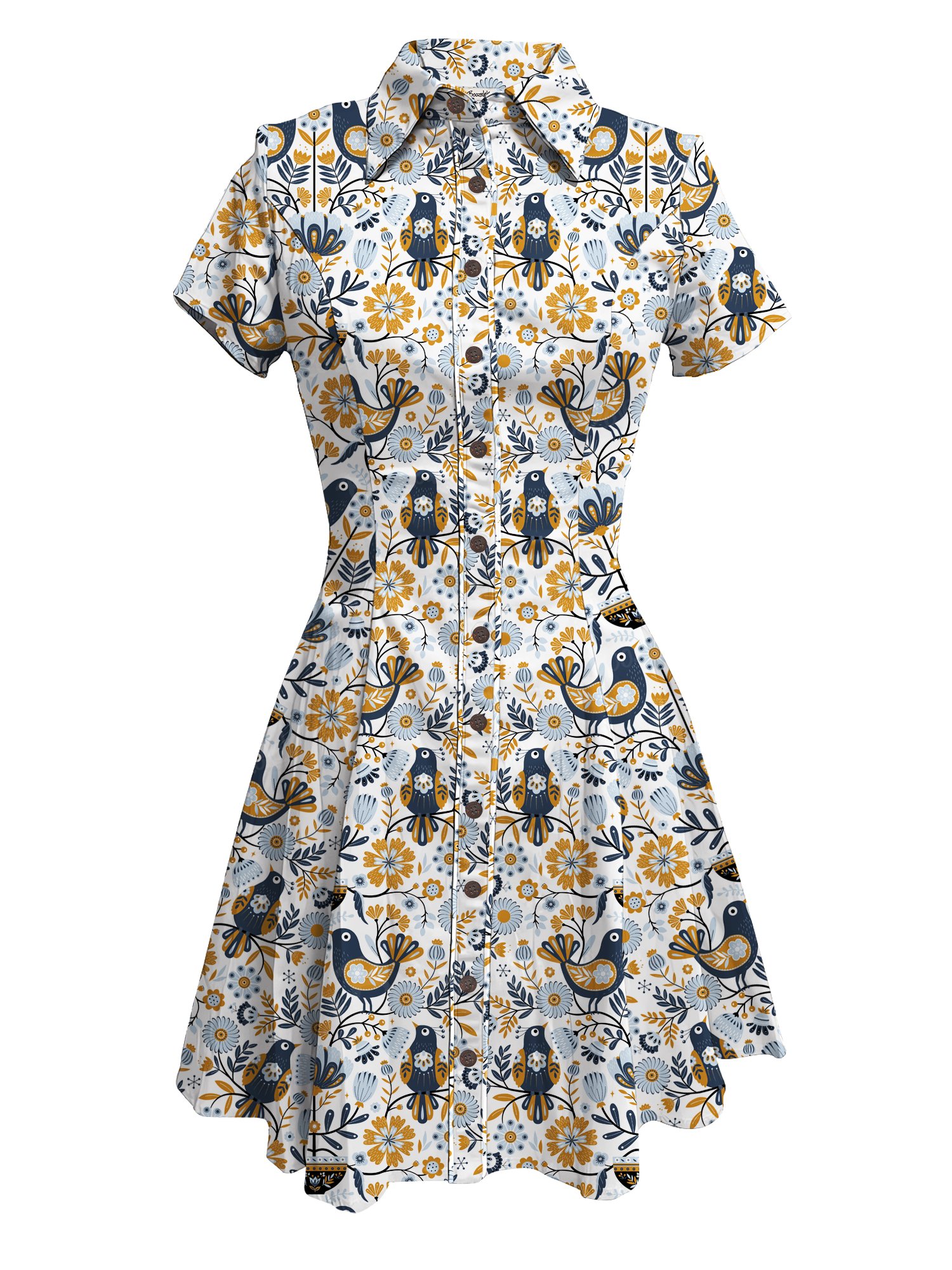 【Geetanjali  X Boozelele】Scandinavian Beauty - 100% Cotton Dress