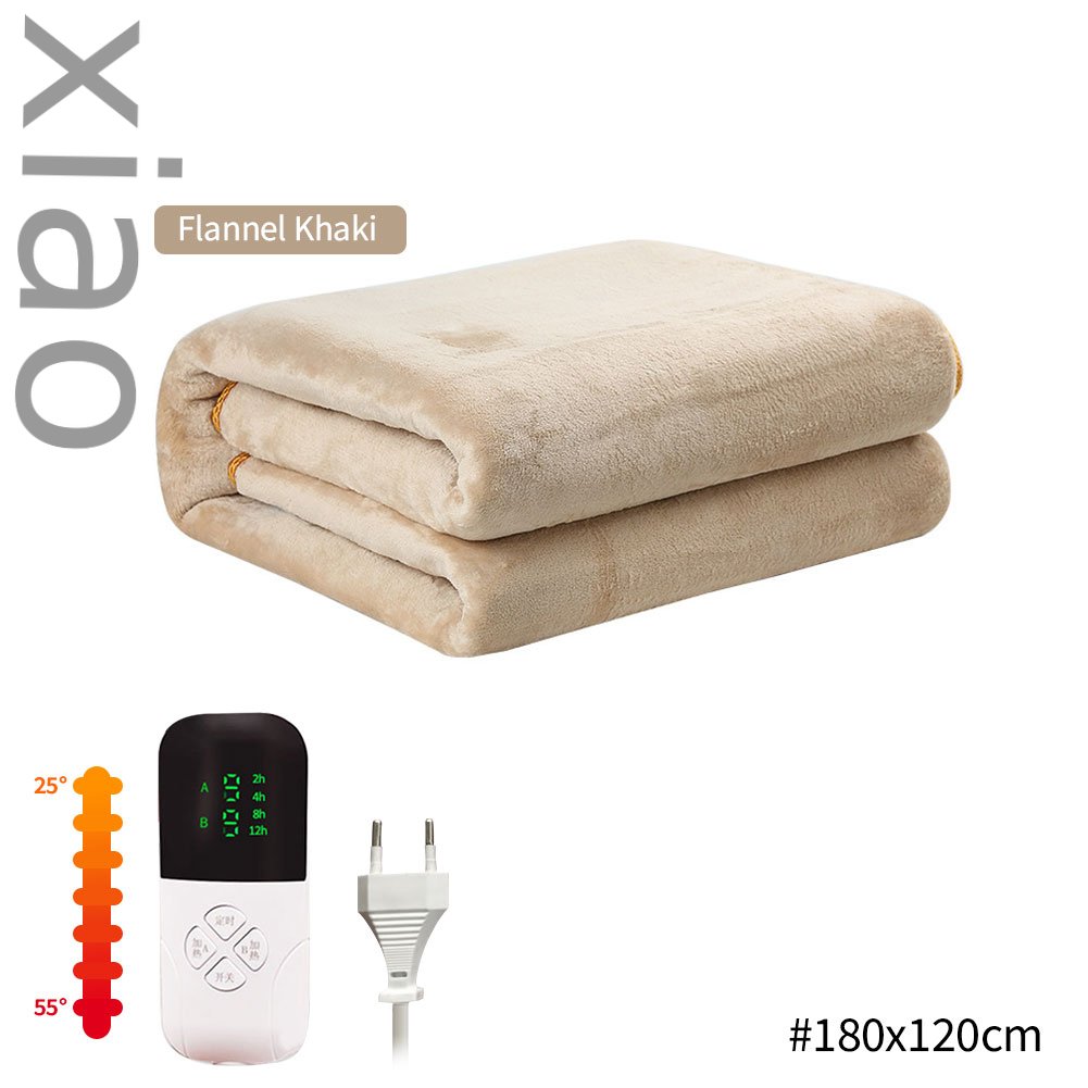 Electric-blanket-Portable Electric Blanket Thicker Heater Heated Blanket Mattress Thermostat Electric Heating Blanket Winter Body Warmer EU Plug-Electric-blanket