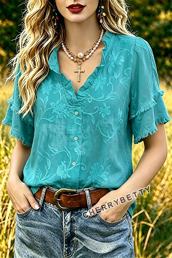 flower＊color linetop Floral Stripe Top | Talbots