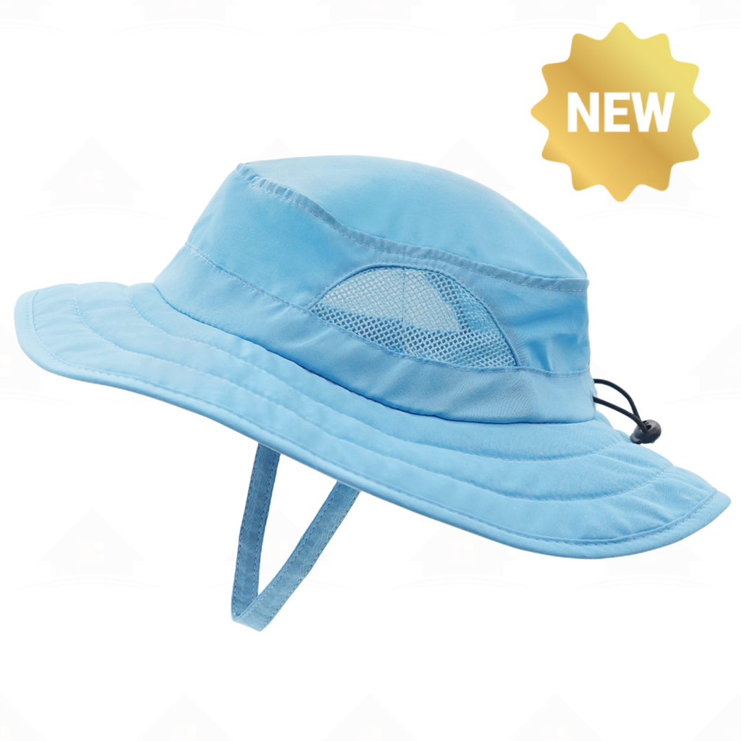 Home Prefer Kids Sun Hat for Boys Girls Wide Brim Bucket Hat UPF 50+ Sun Protection Hat Breathable Summer Beach Hat
