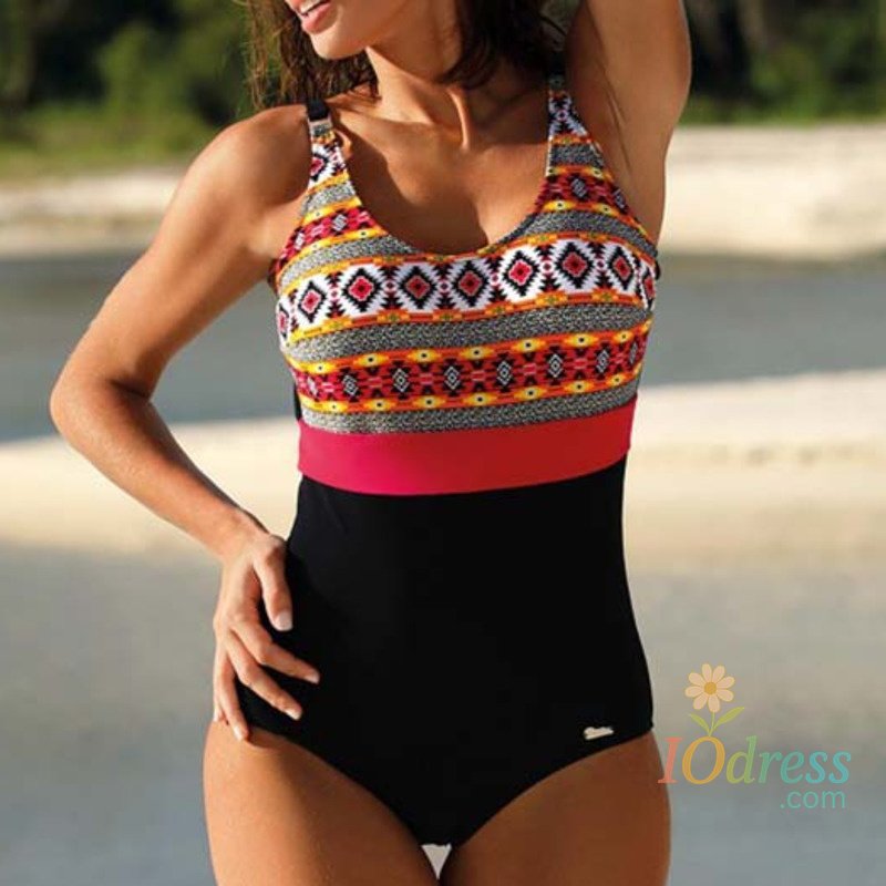 IO Dress Sexy Female Plus Large Size One-Piece Swimsuit Closed Swimwear Sports Push Up Body Women's Swim Bathing Suit Beach Pool Bather