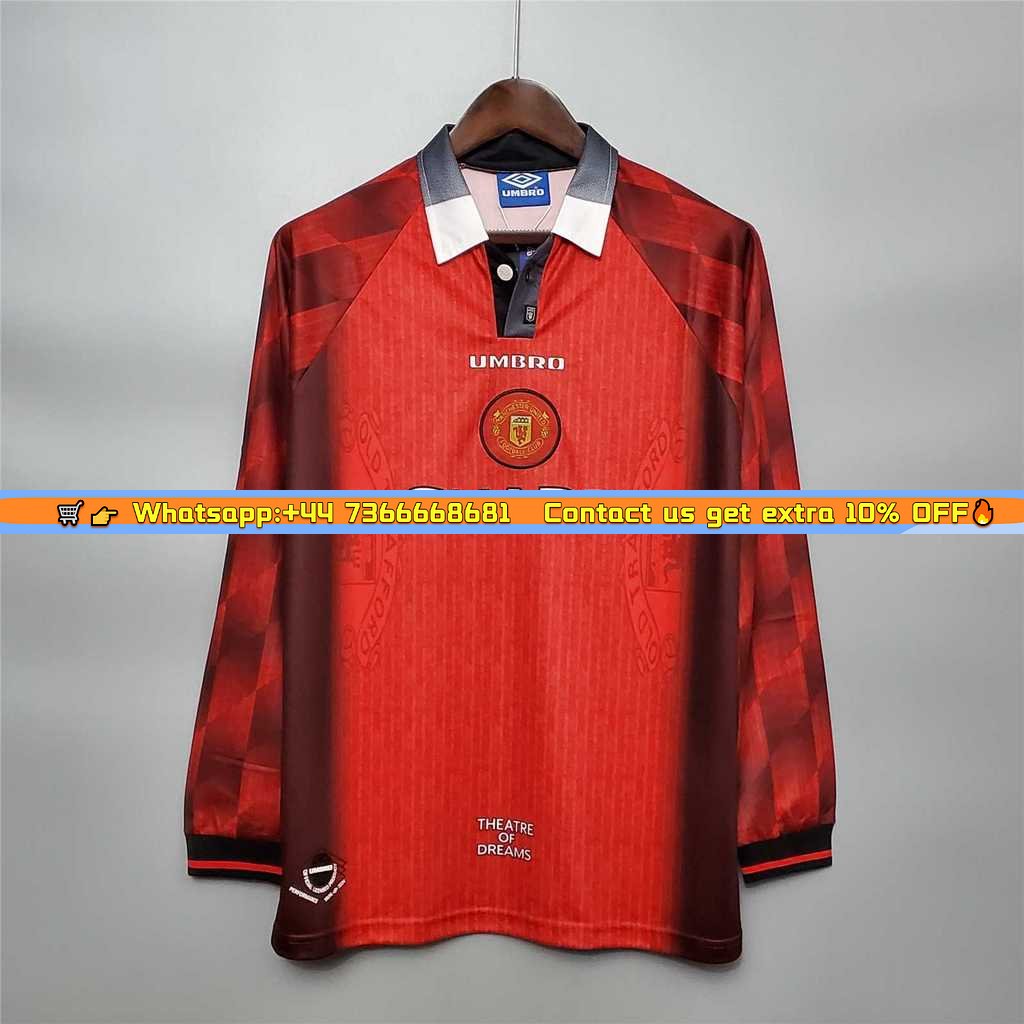 Manchester United Retro 96-97 Home Long Sleeve Jersey