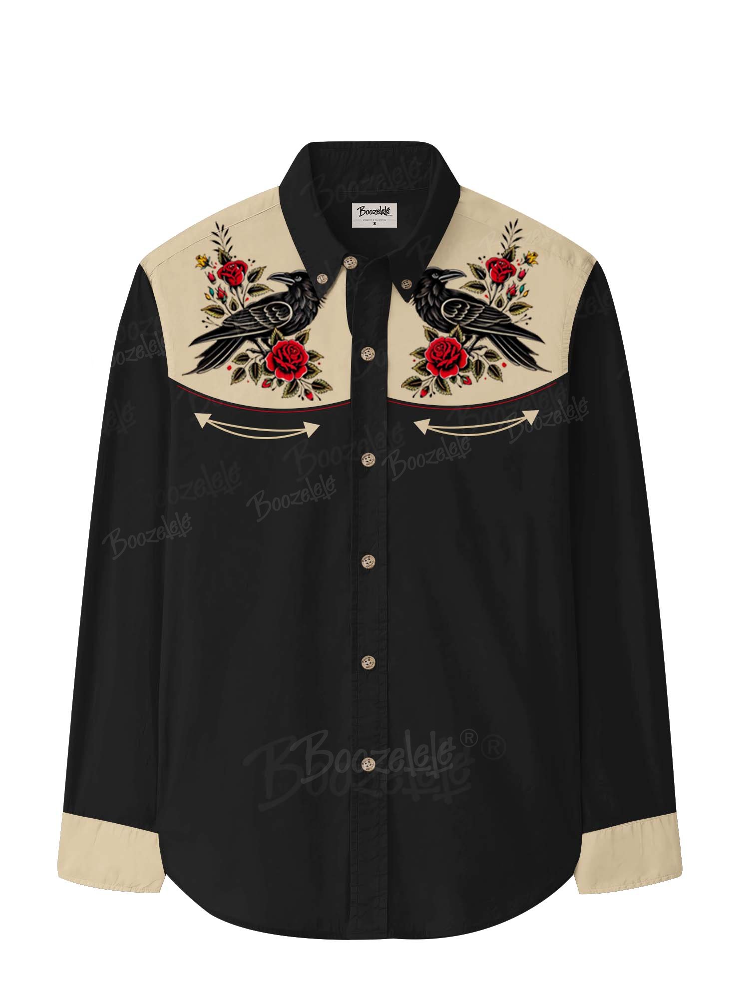Crow ＆ Rose - 100% Cotton Long Sleeves Shirt