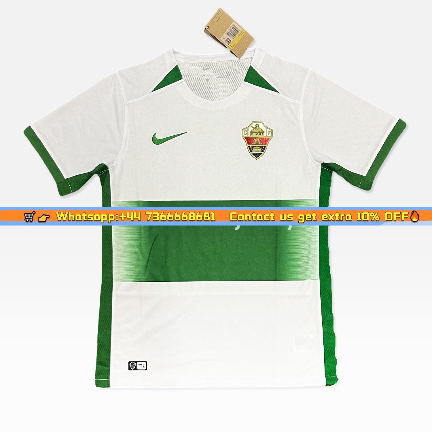 Elche 24-25 Home Unsponsored Jersey - Fans Version