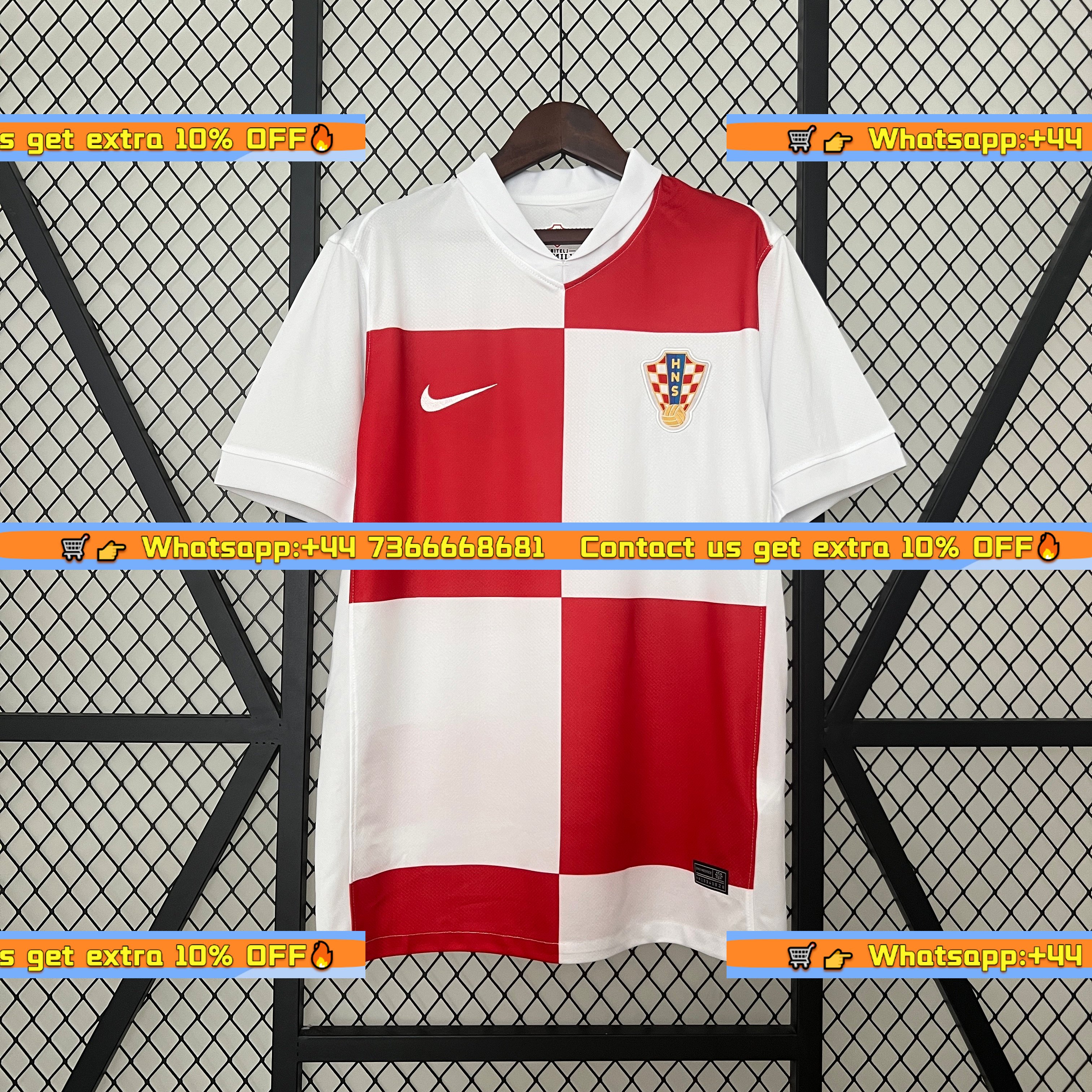 Croatia 2024 Home Stadium Jersey - Fans Version