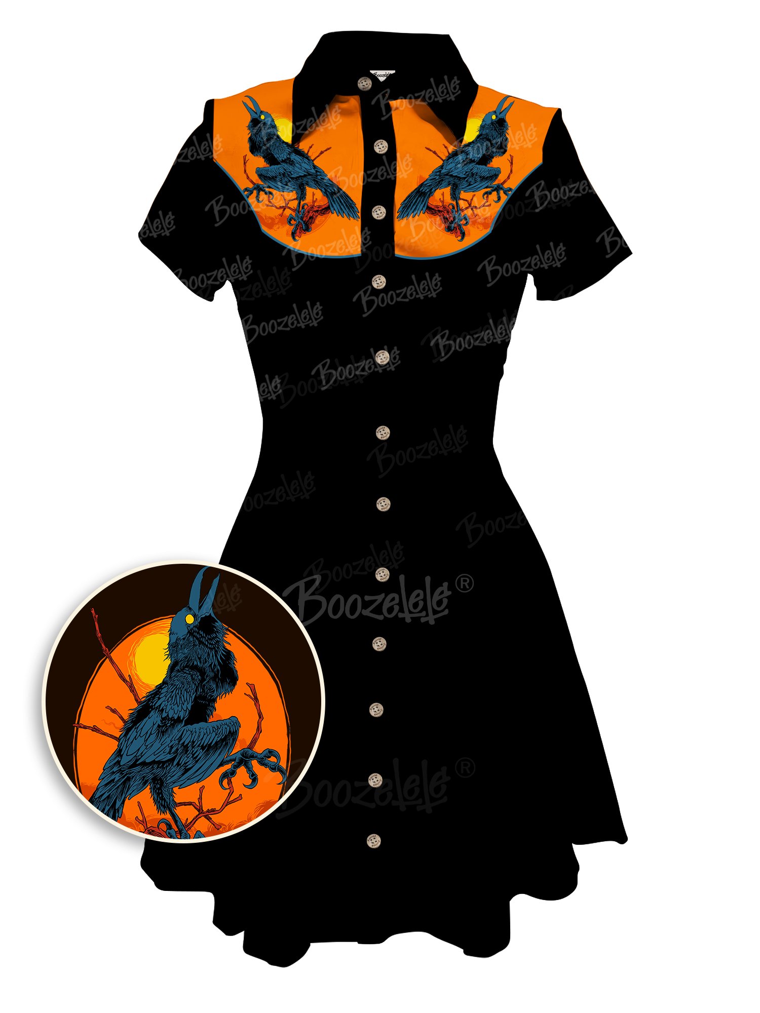 【Bestee Fakin Houwer X Boozelele】 Dead Inside - 100% Cotton Dress