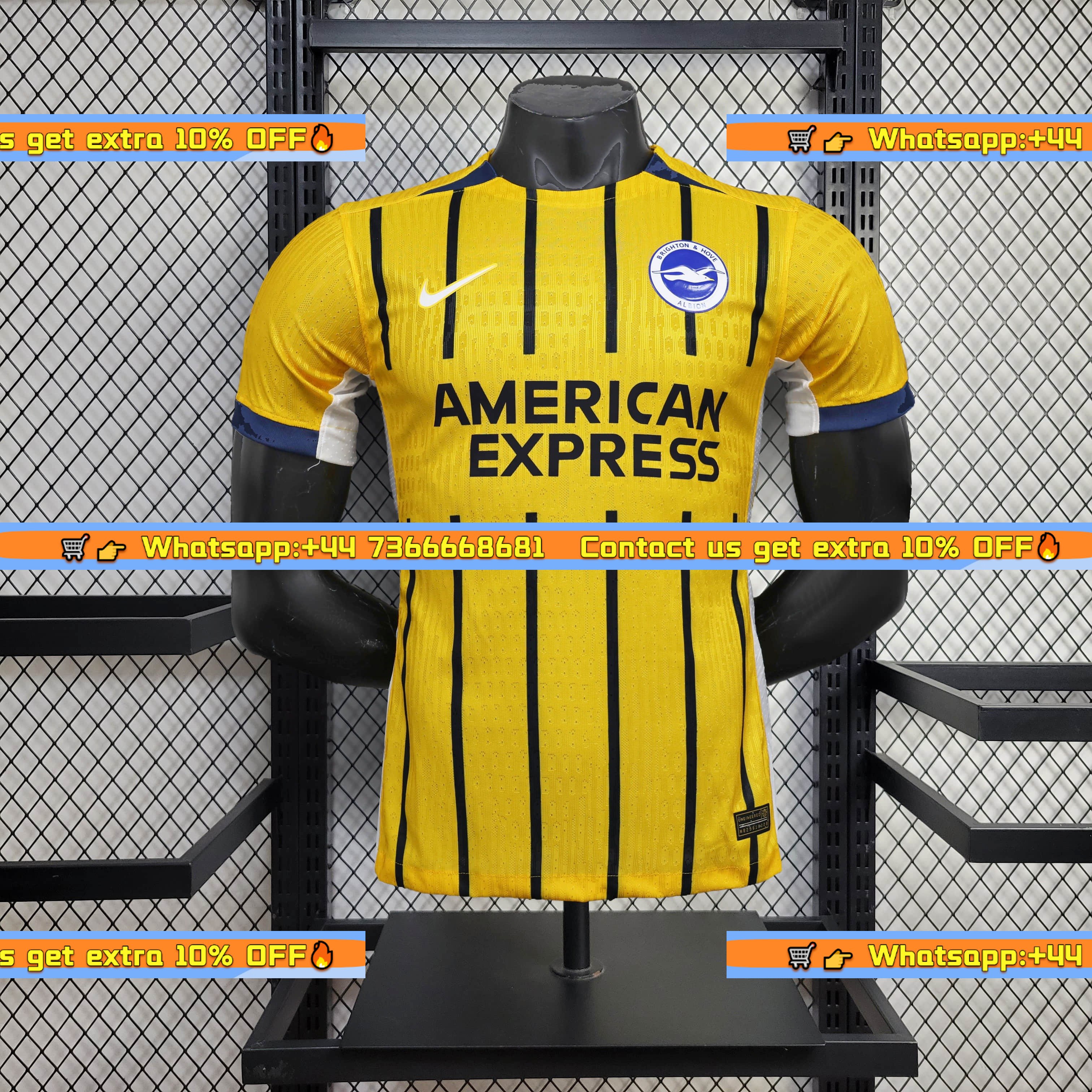 B.r.i.g.h.t.o.n 24-25 Away Jersey - Player Version