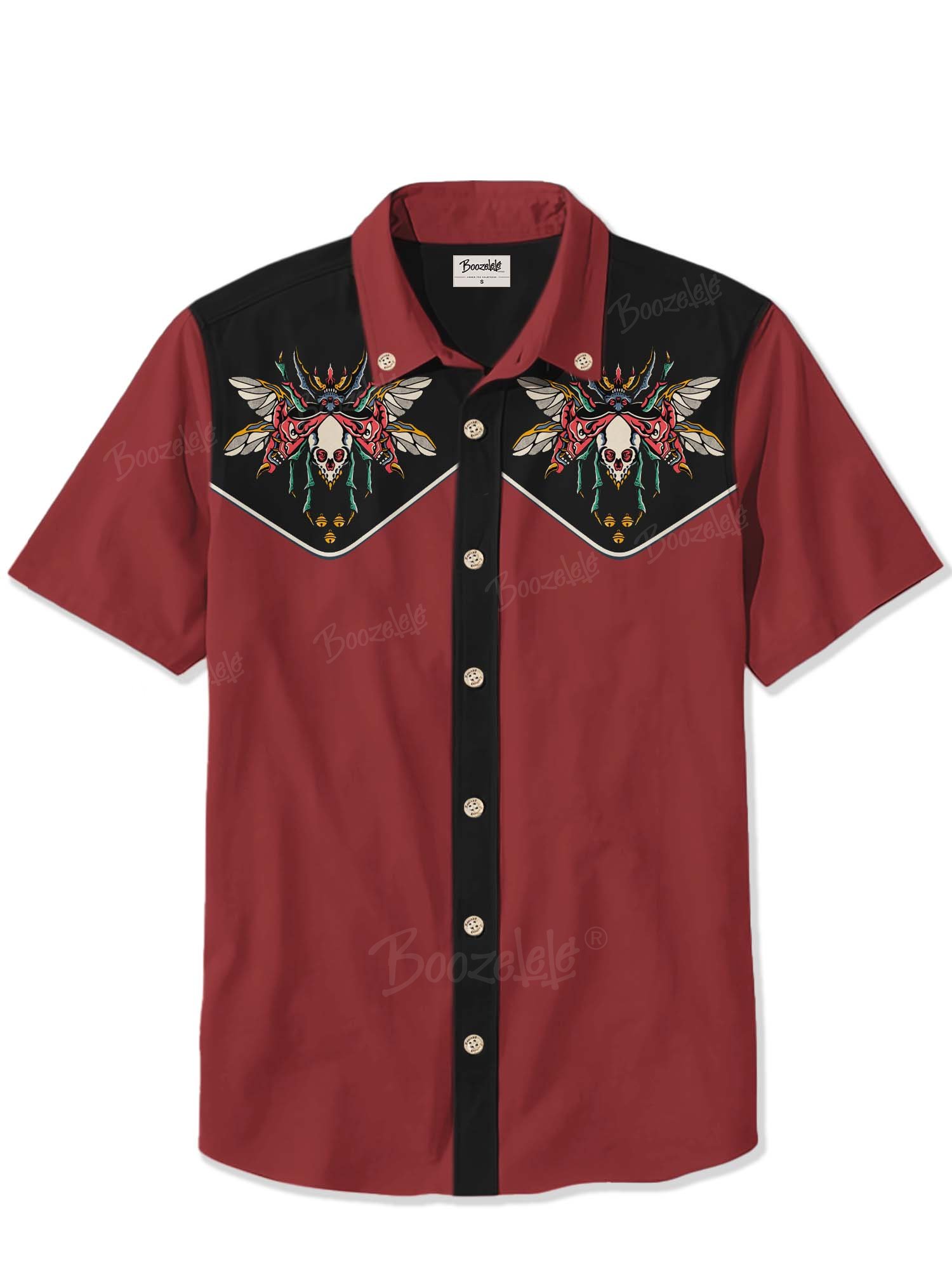 【ILLUSTRA.13 X Boozelele】Skull Beetle - 100% Cotton Shirt