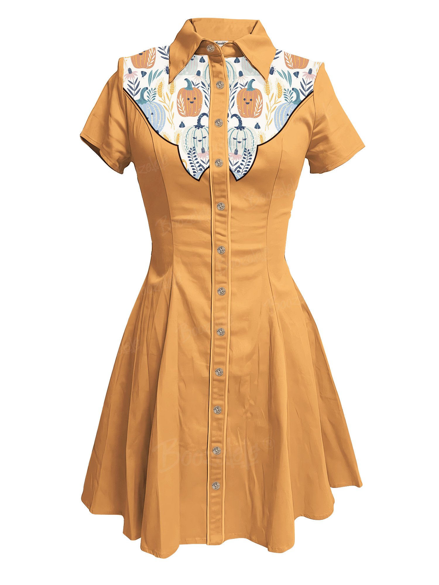【Rebecca Elfast X Boozelele】Pumpkin Vine- 100% Cotton Dress