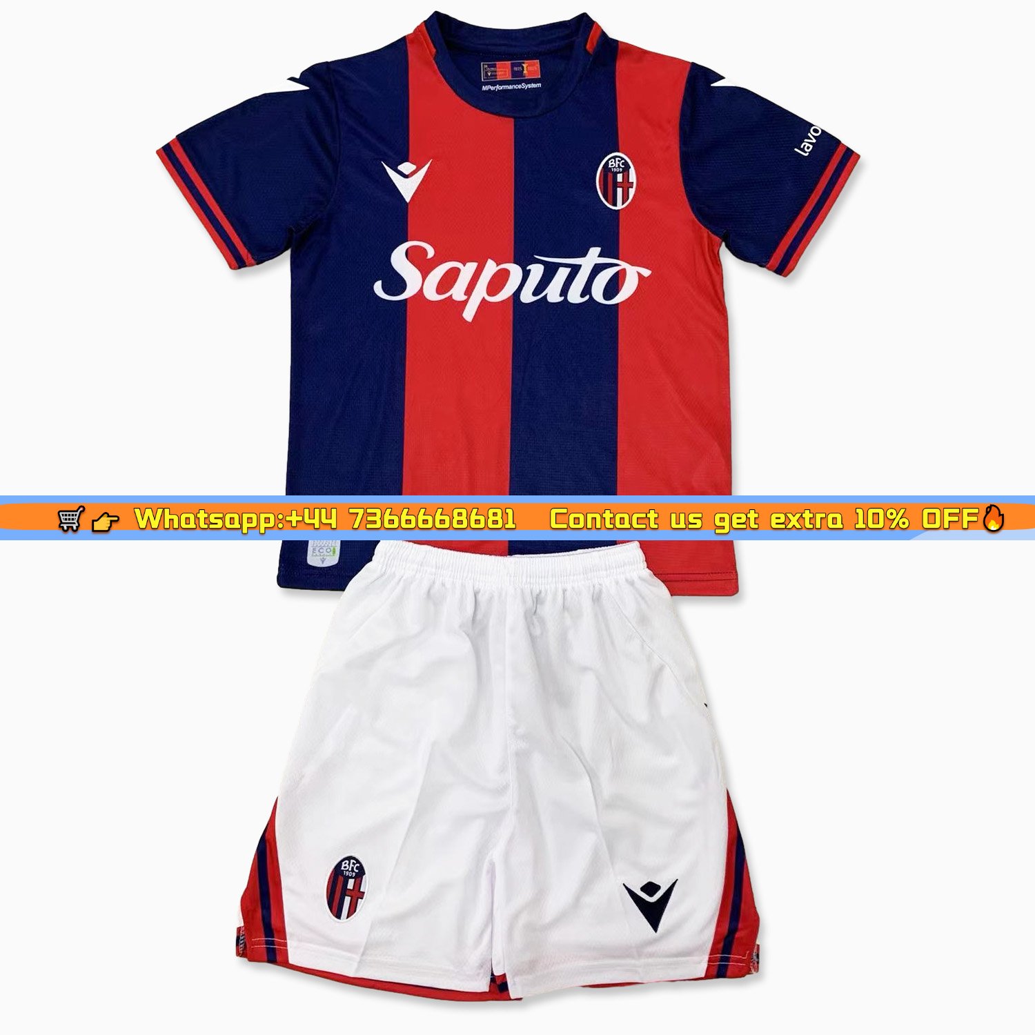 Bologna 24-25 Home Men's Adult Jersey Set - Fans Version