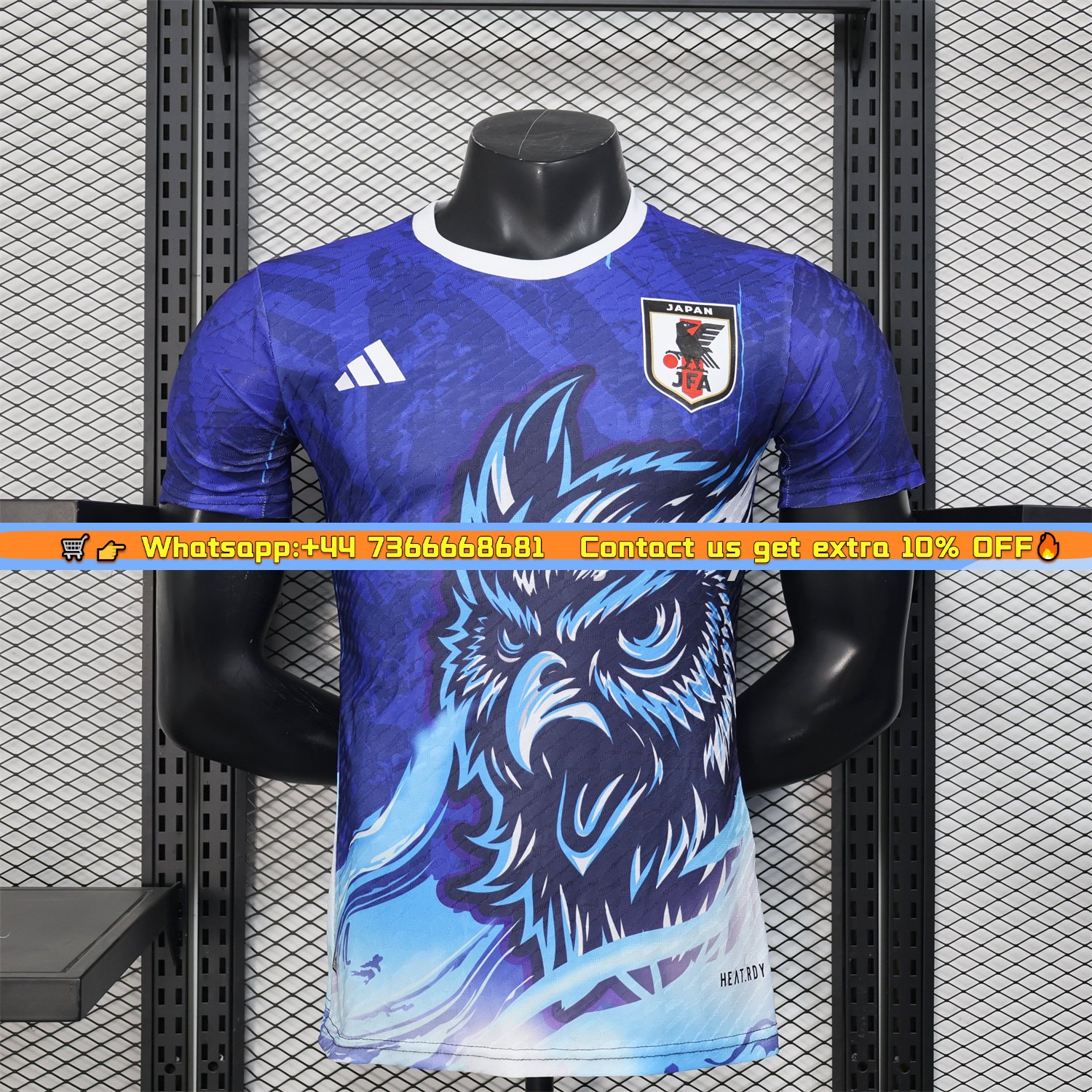 Japan 25-26 Light Blue Owl Deep Blue Special Jersey - Player Version