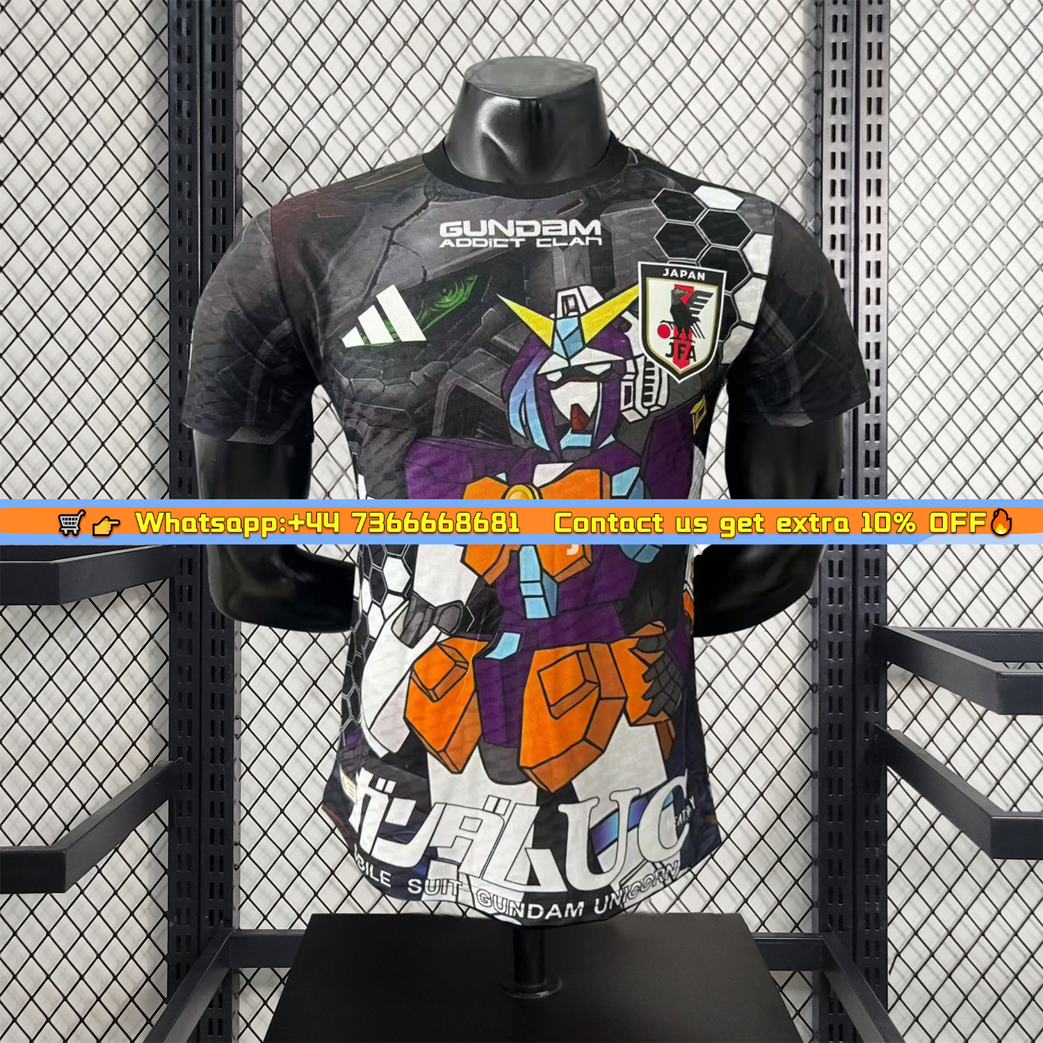 Japan 25-26 Gundam Black Special Edition Jersey - Player Version