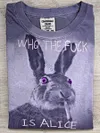 Unisex Smoking Bunny Print Casual Short Sleeve T-Shirt
