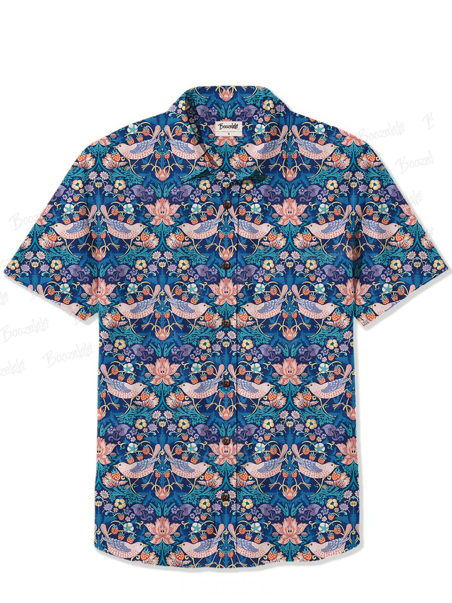【Perrin Le Feuvre X Boozelele】Berry_Bandit_In_Gorgeous_Garden  - 100% Cotton Shirt