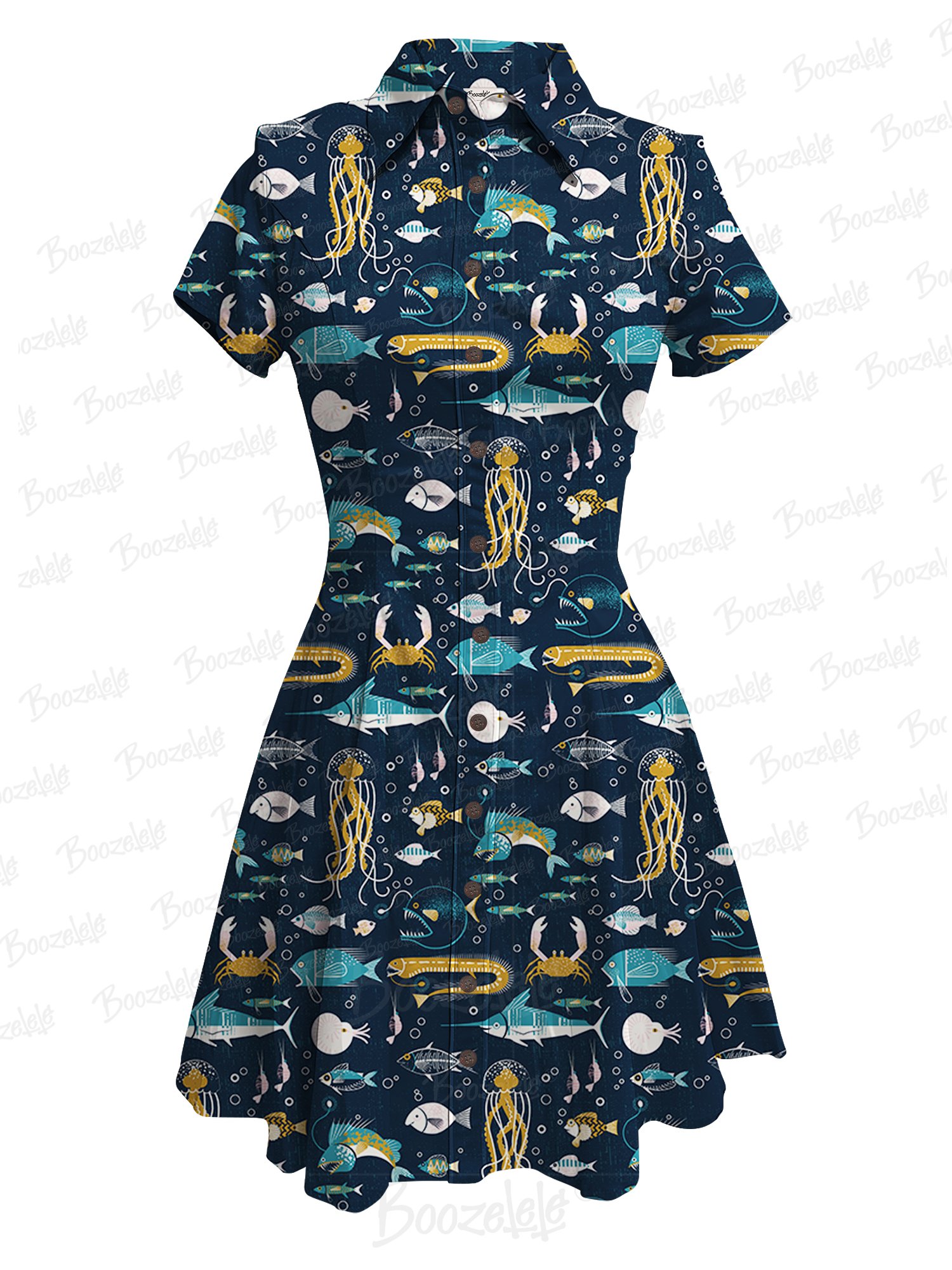 【Amy Appleyard X Boozelele】The Deep - 100% Cotton  Dress