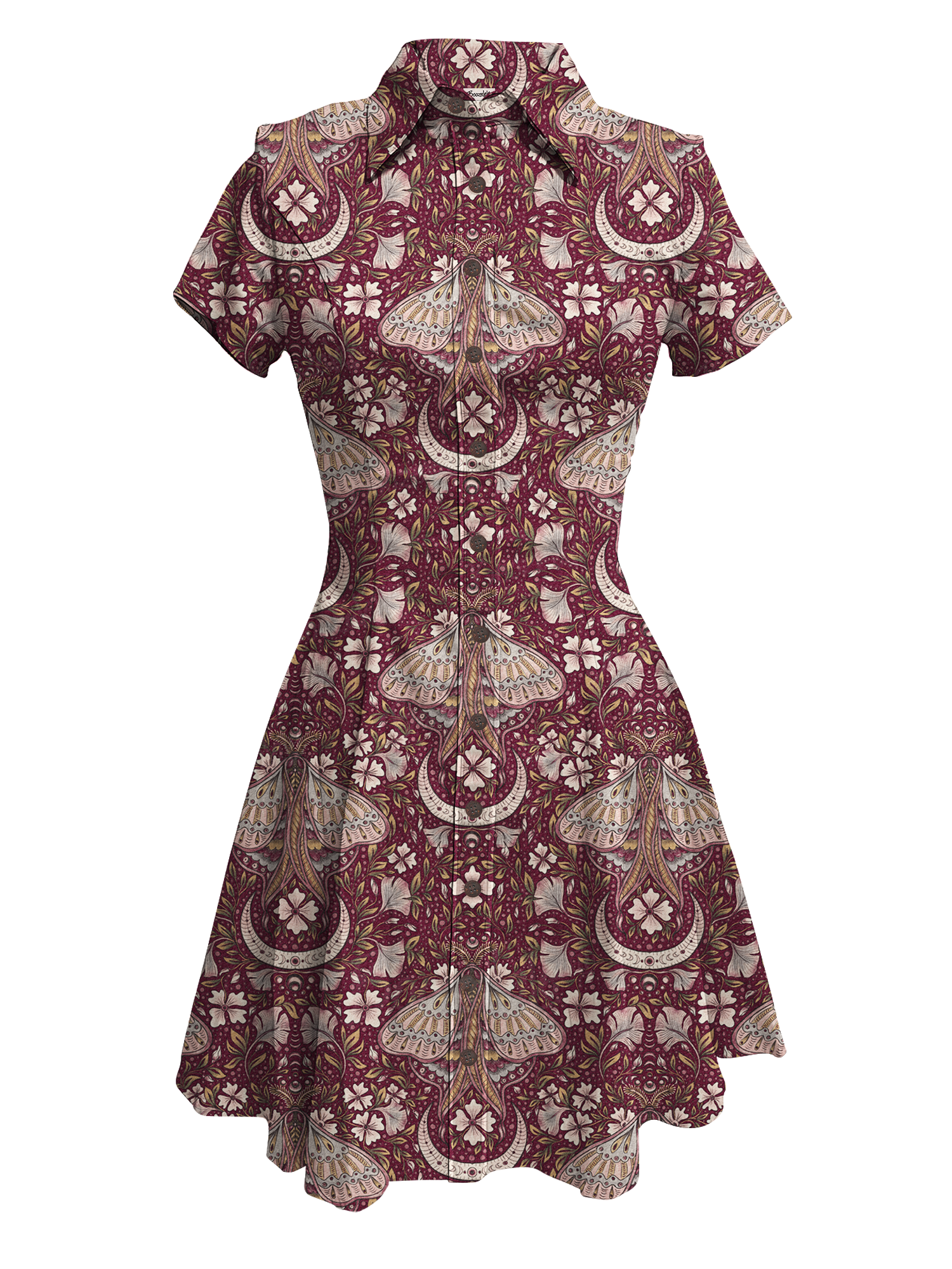 【Olena Kovalova  X Boozelele】Moth And Flower - 100% Cotton Dress